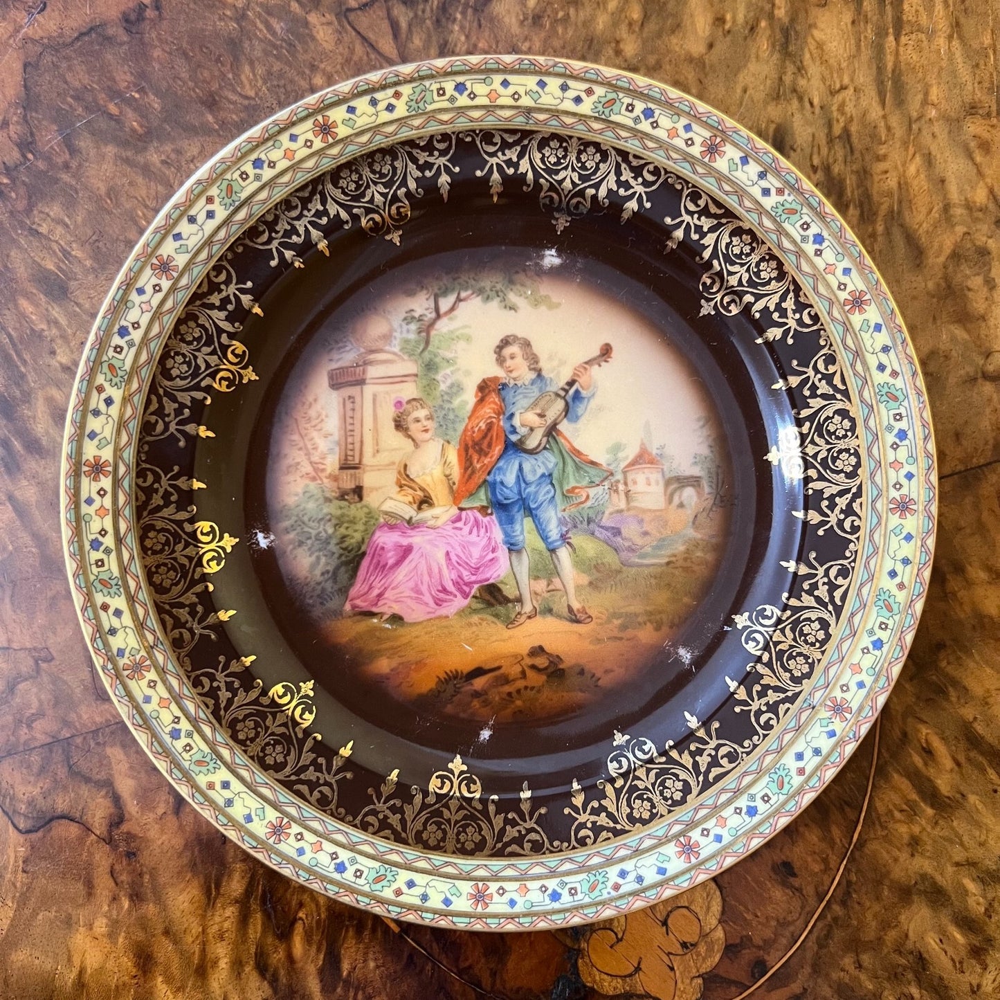 Vintage Carlsbad Courting Print Side Plate