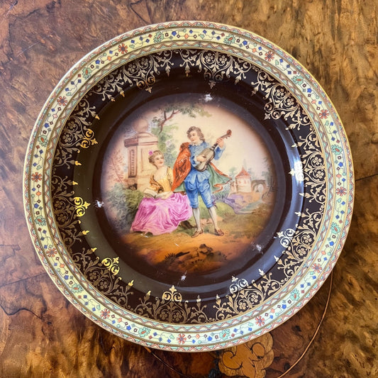 Vintage Carlsbad Courting Print Side Plate