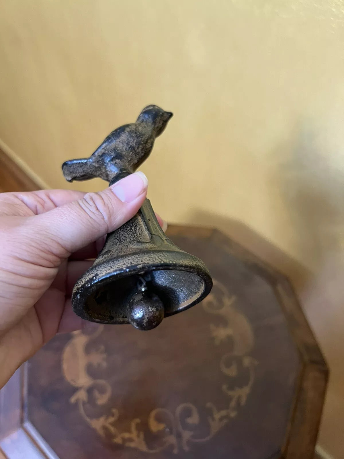 Vintage Cast Iron Bird Bell