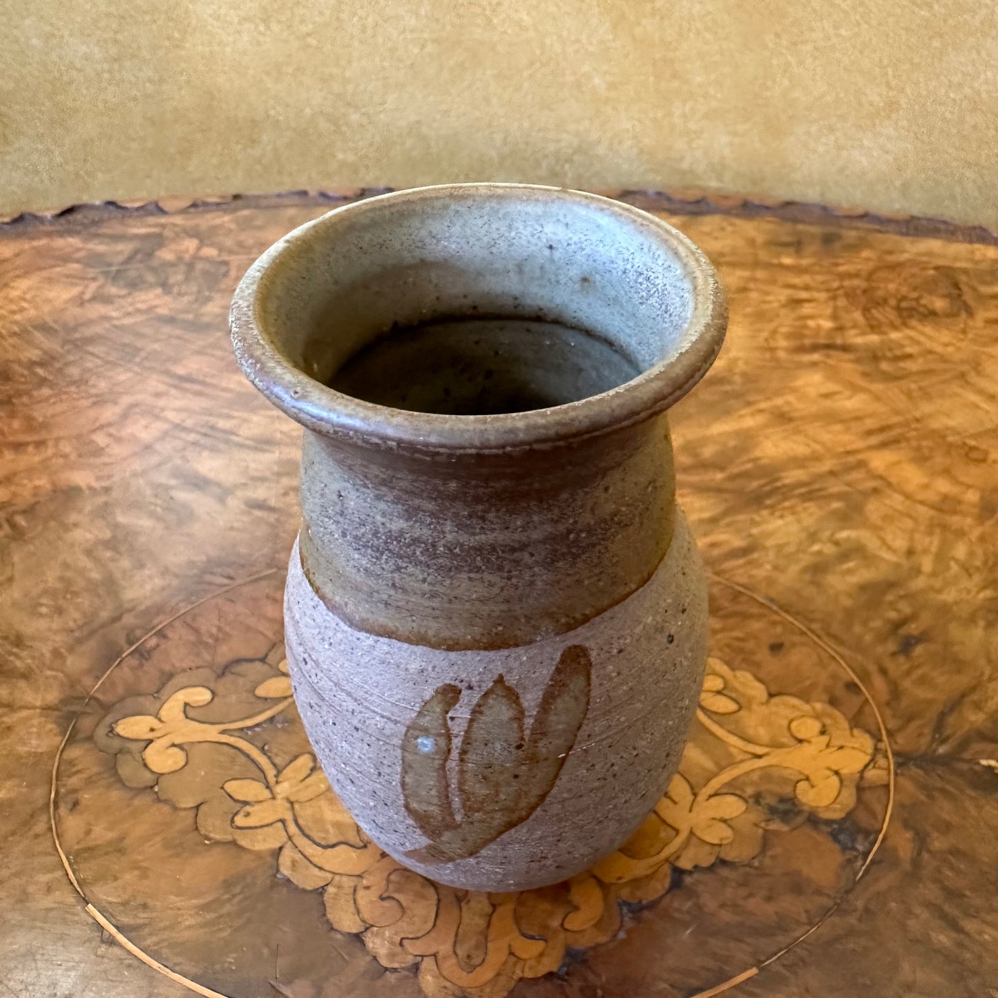 Vintage Ceramic Vase Brown