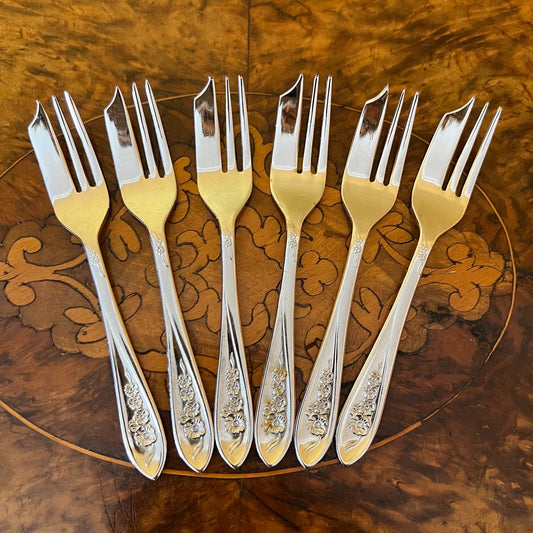 Vintage Chromium Plated Forks Set Sheffield England