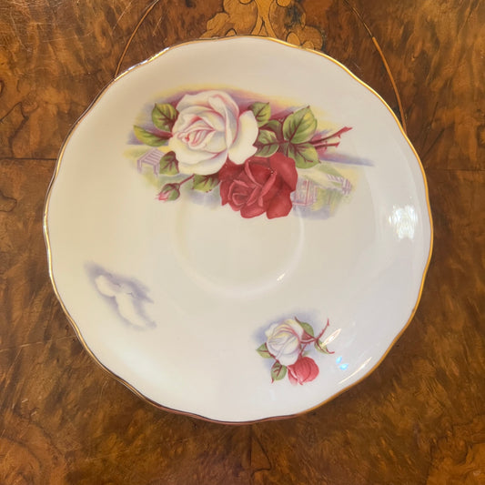 Vintage Colclough Floral Print Saucer