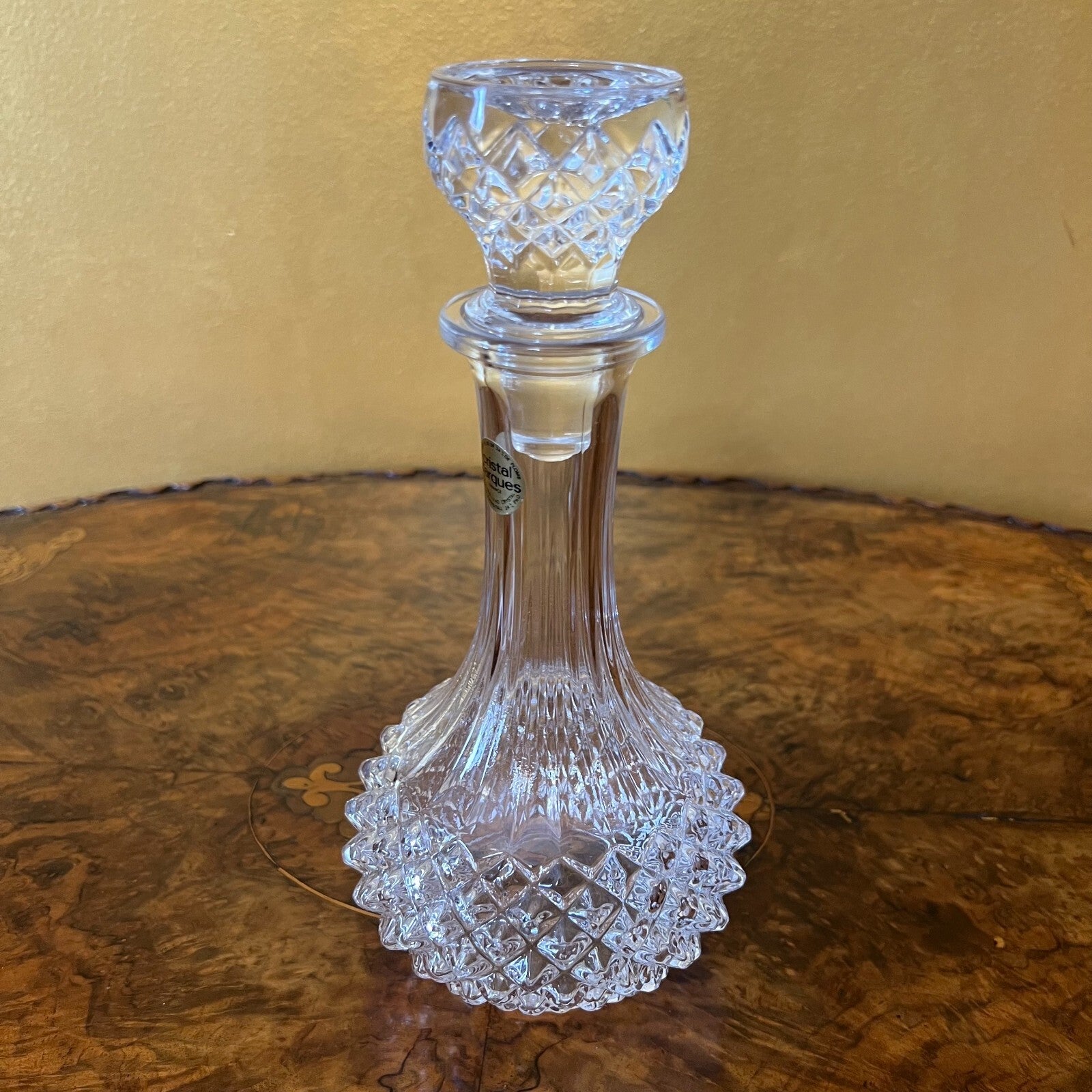 Vintage Cristal D'Arques Decanter