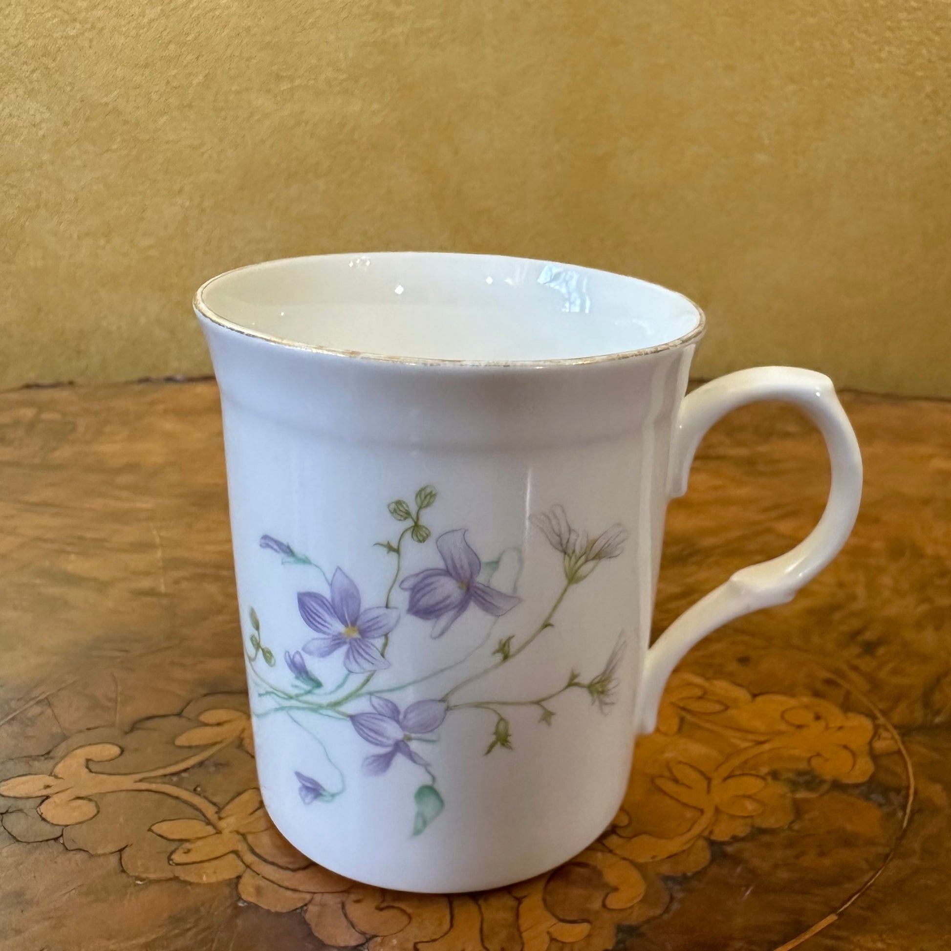 Vintage Crown Trent Violets Print Mug