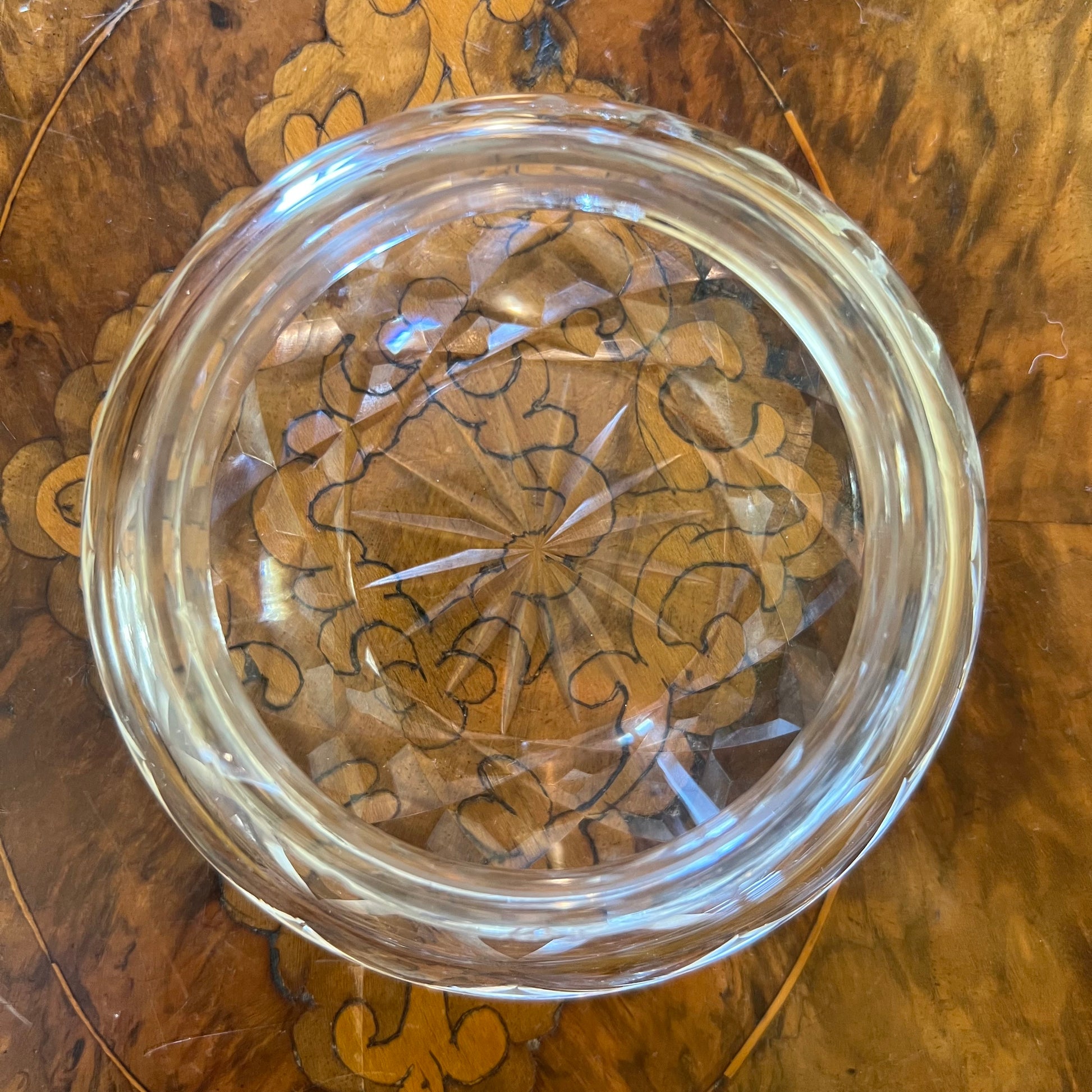 Vintage Crystal Trinket Box