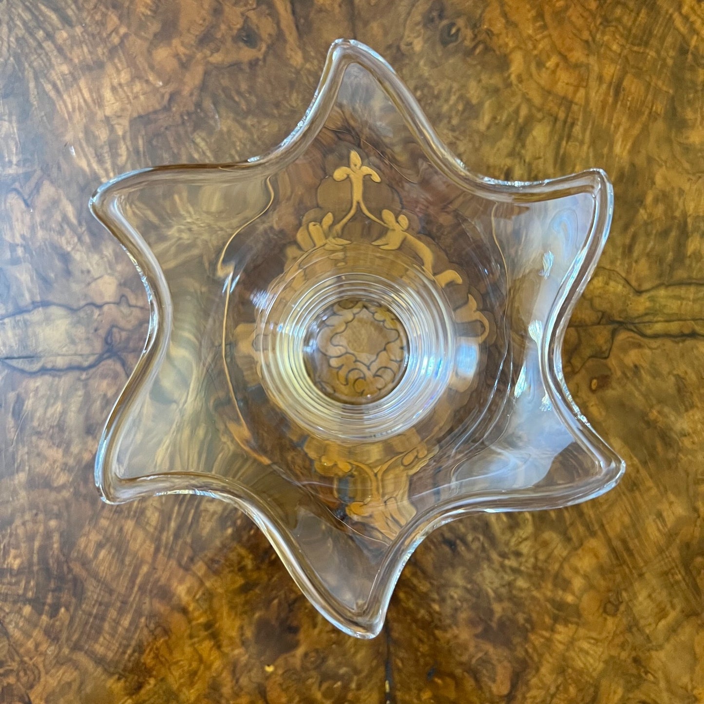 Vintage Curved Edge Vase