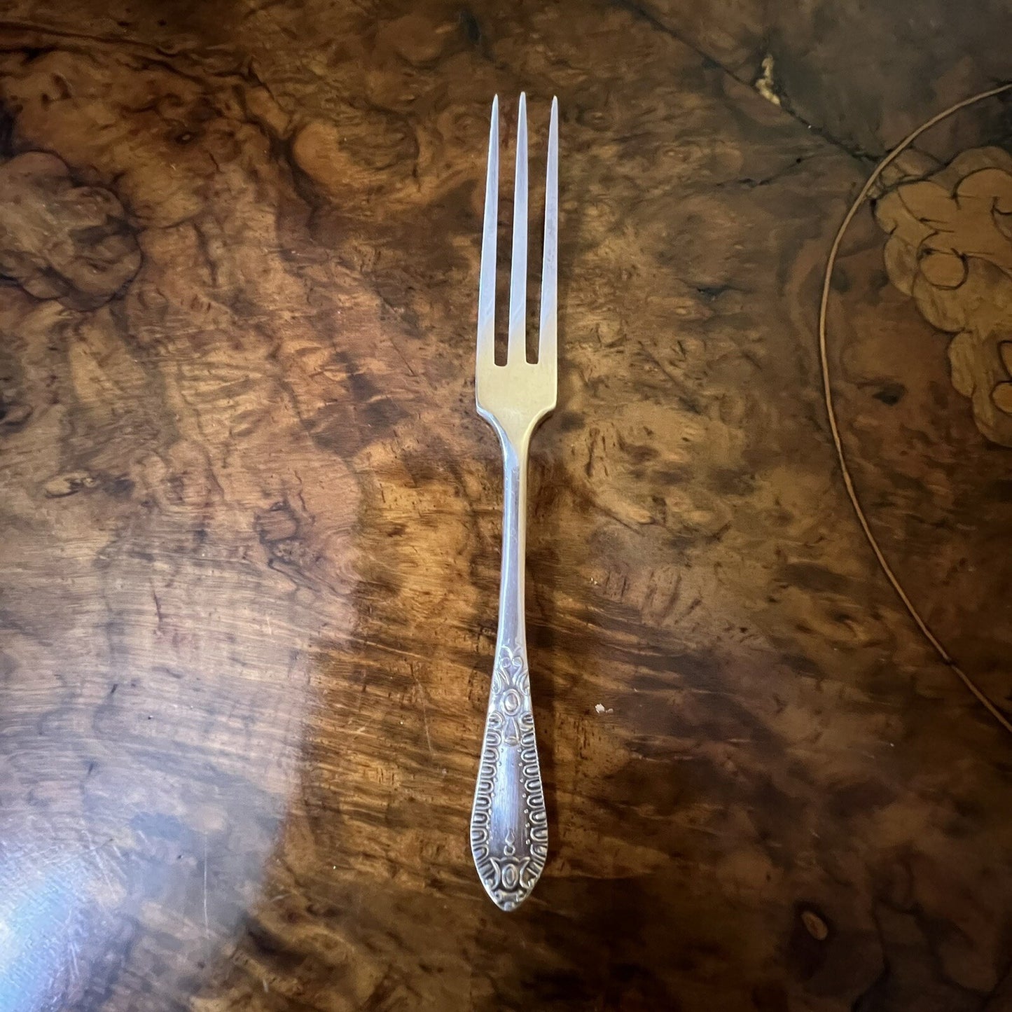 Vintage Daniel & Arter Silver Plated Dessert Forks Set