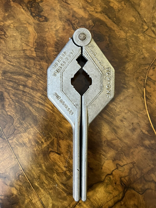 Vintage Distinctive Top Off Nut Cracker Bottle Opener