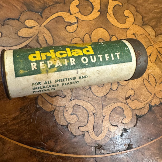 Vintage Driclad Repair Outfit Tin Ornamnet