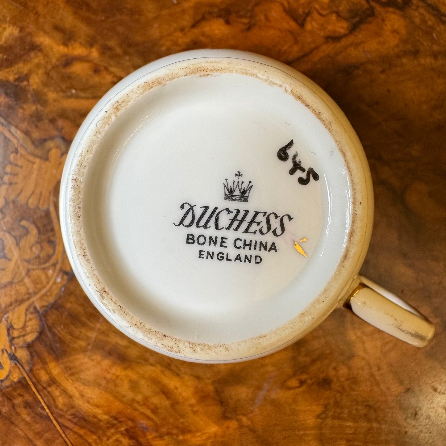 Vintage Duchess Red Rose Print Cup