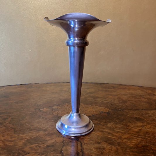Vintage Eauford Silver Plated Flute Vase