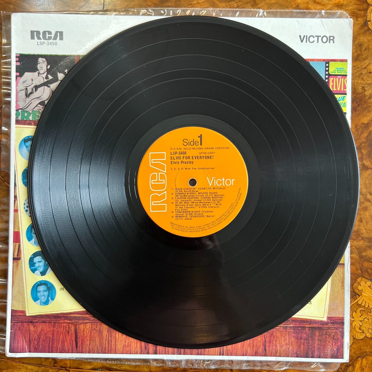 Vintage Elvis Presley For Everyone! Vinyl Record Side 1