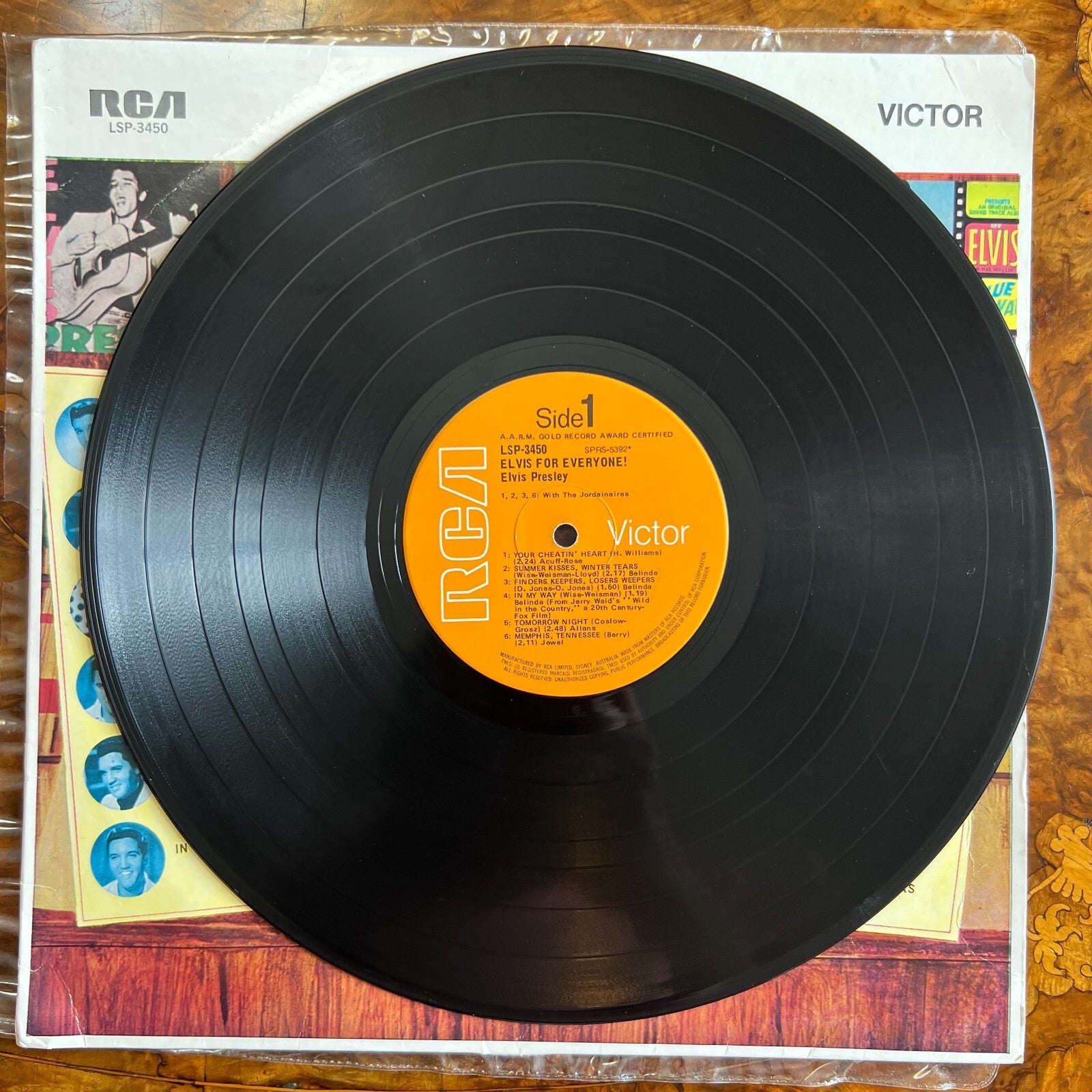 Vintage Elvis Presley For Everyone! Vinyl Record Side 1
