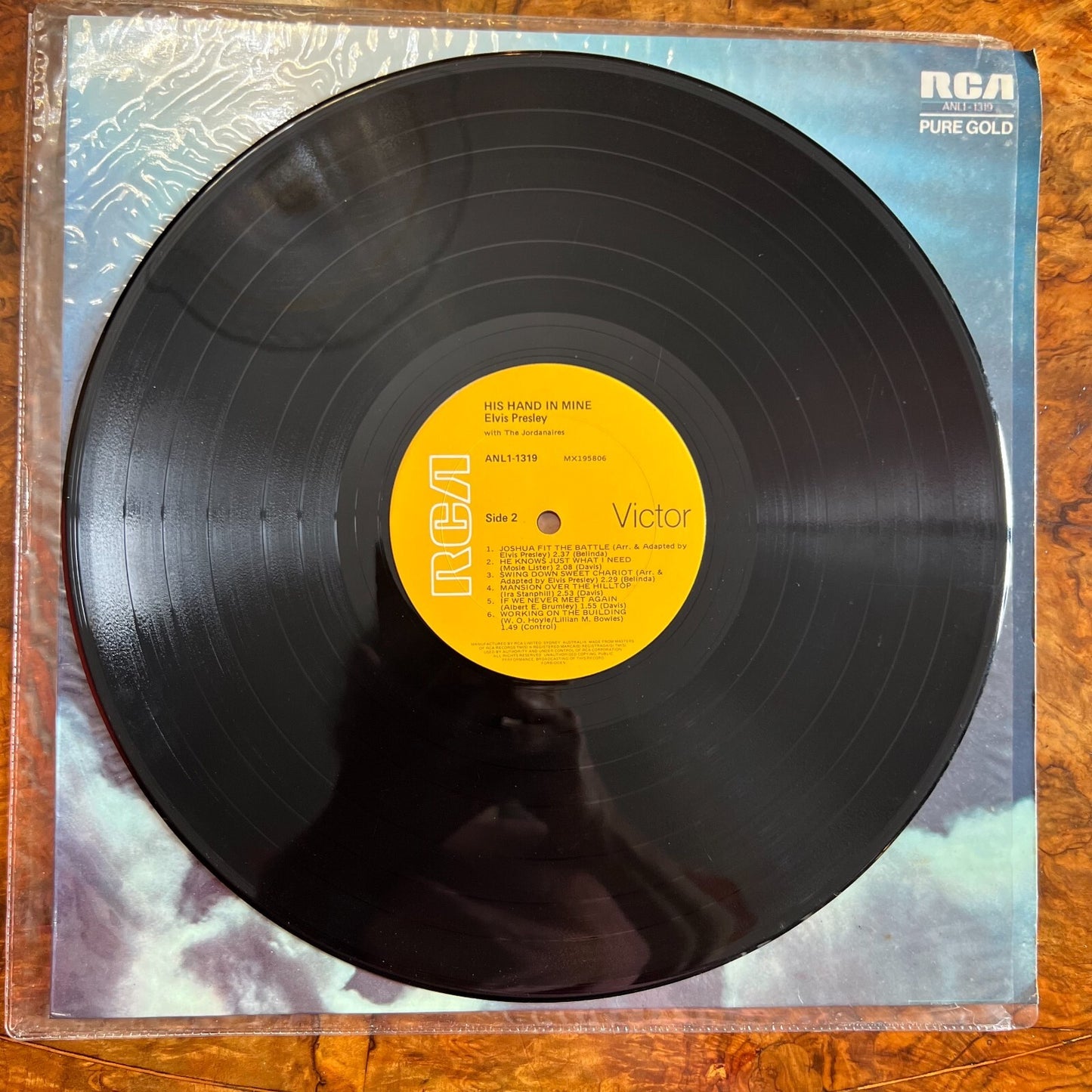 Vintage Elvis Presley His hand Is Mine Vinyl Record Side 2
