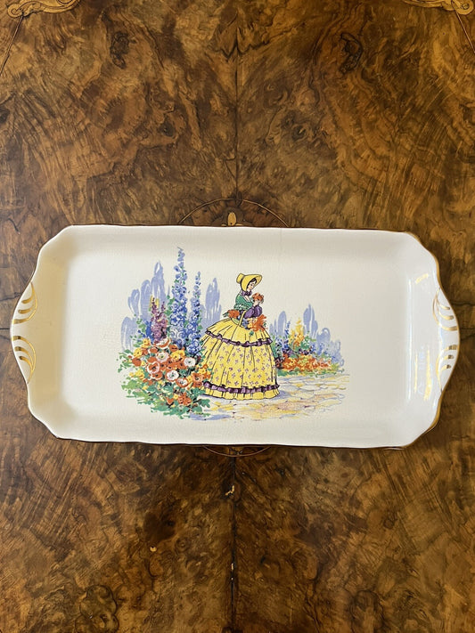 Vintage Falcon Ware Crinoline Sandwhich Platter