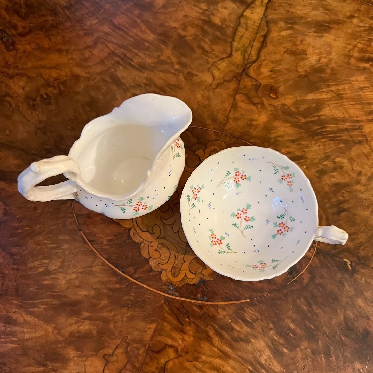 Vintage Floral Print Milk Jug_Coffee Cup