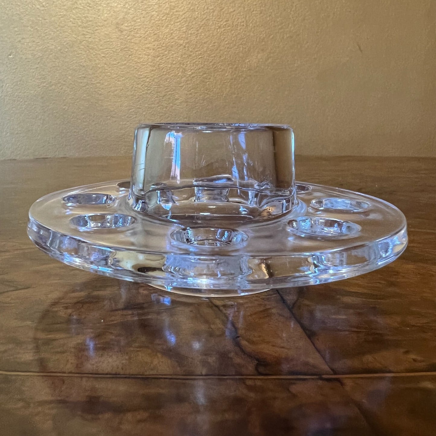 Vintage Flower Glass Frog Holes For Vase