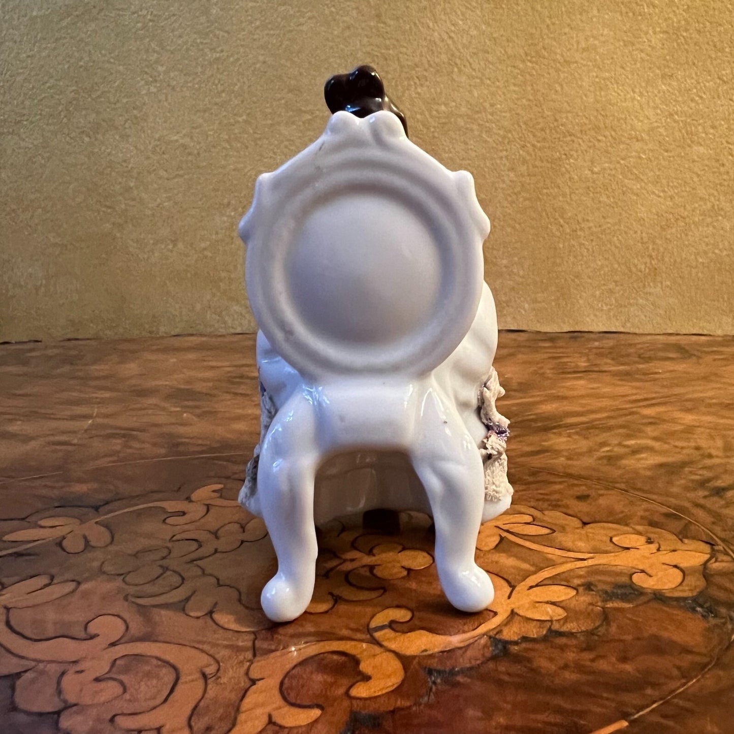 Vintage German Women Sitting Figurine