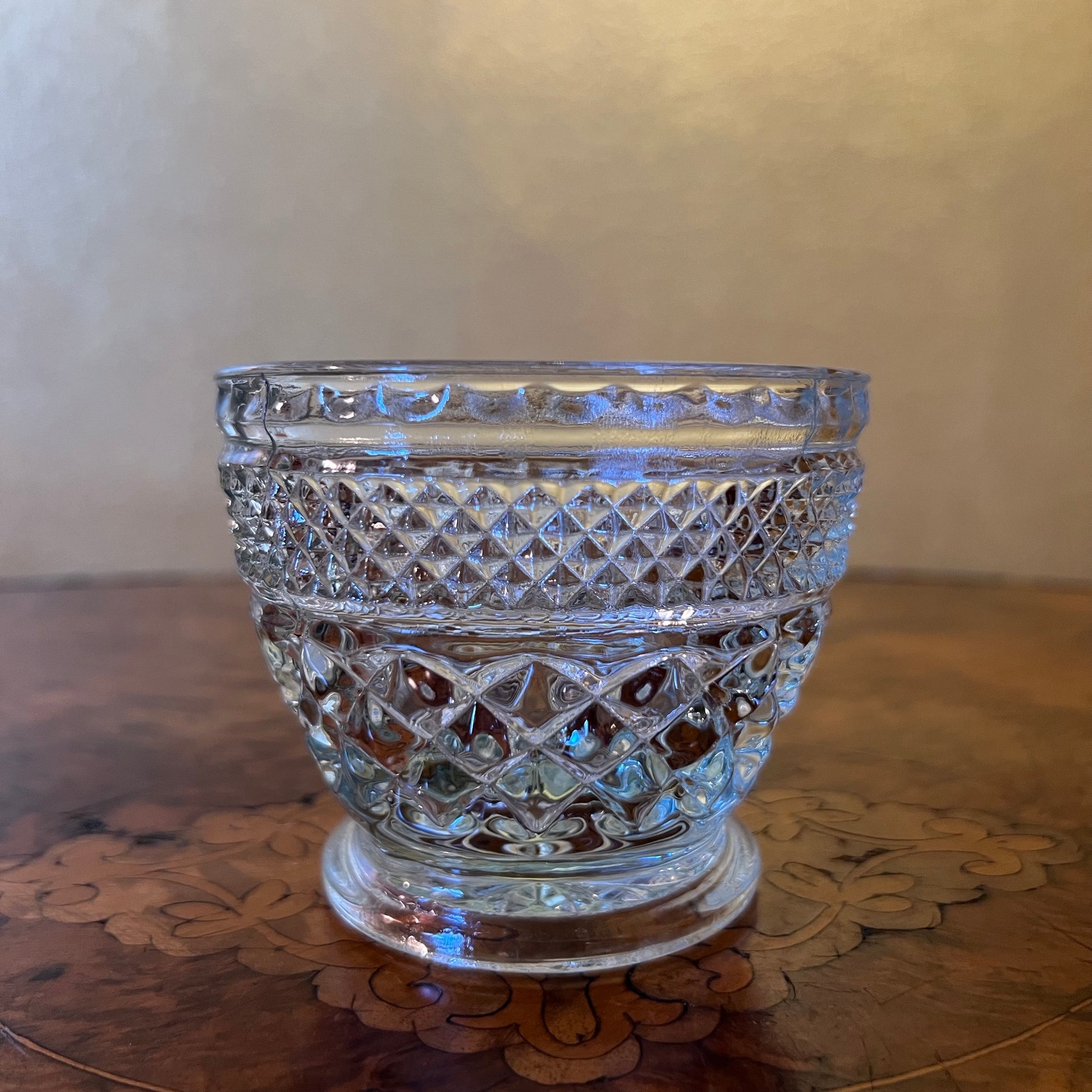 Vintage Glass Desert Bowl