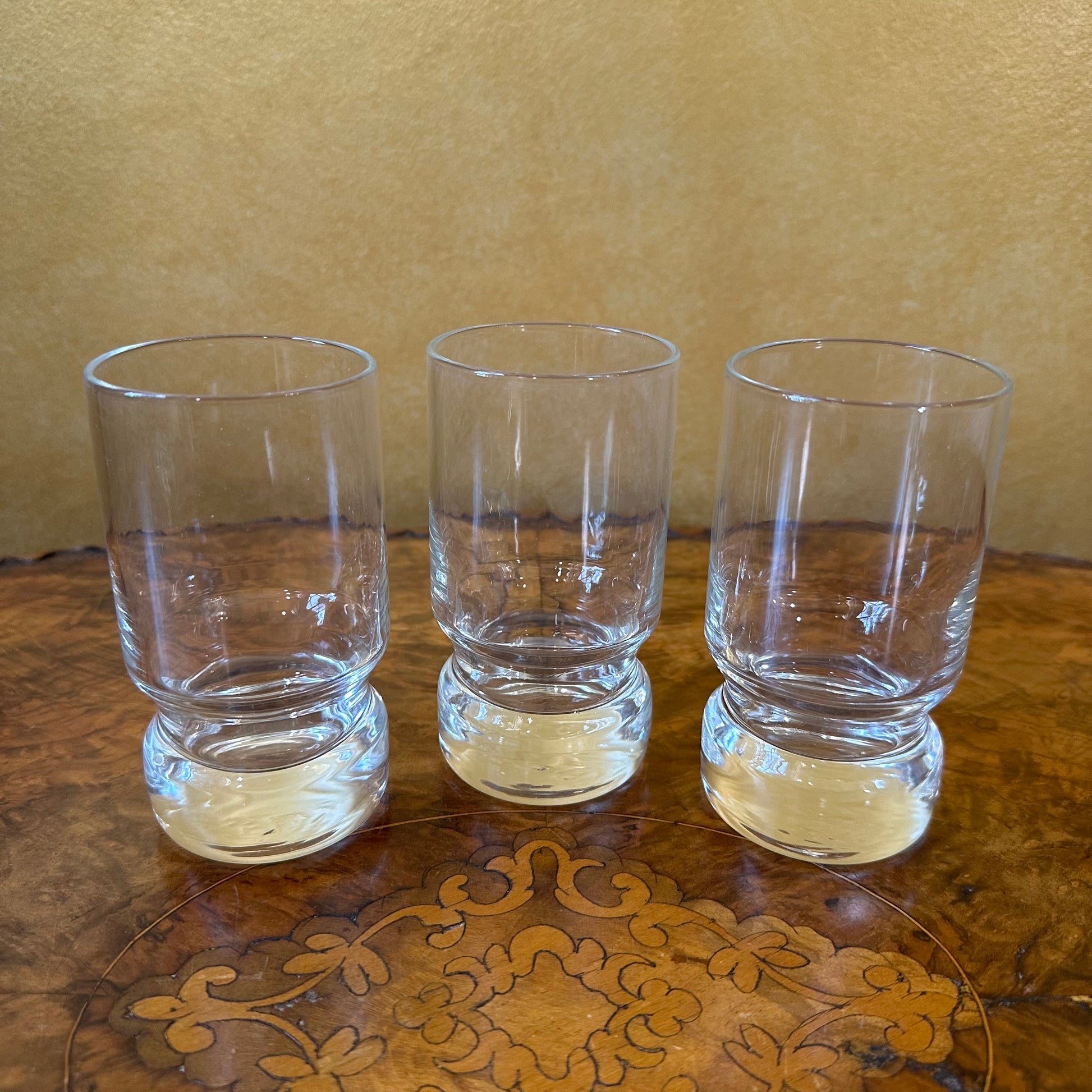 Vintage Glass Drinking Glasses Set