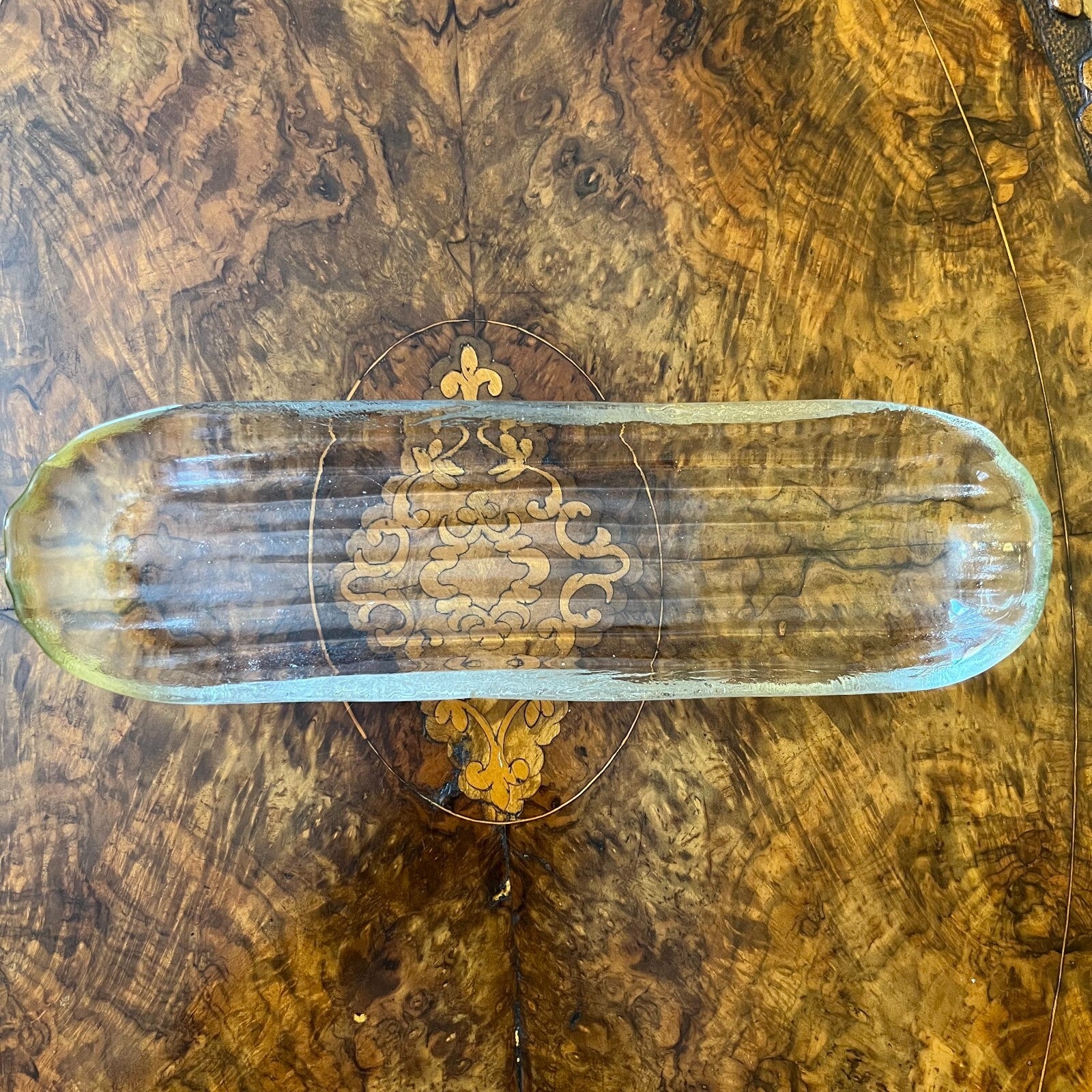 Vintage Glass Rectangle Platters