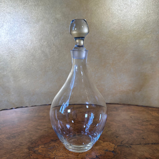 Vintage Glass Round Decanter