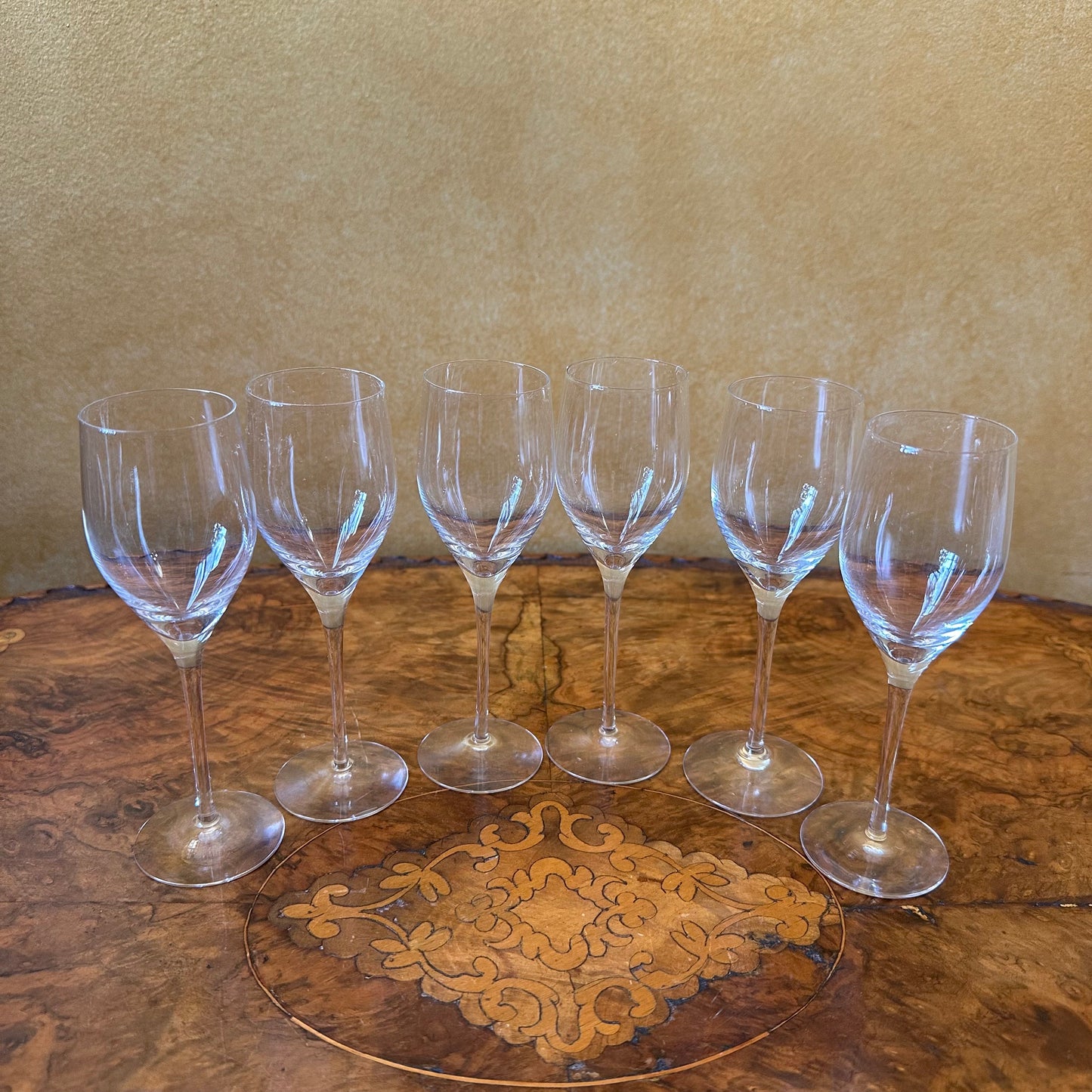 Vintage Glass Sherry Glasses Set