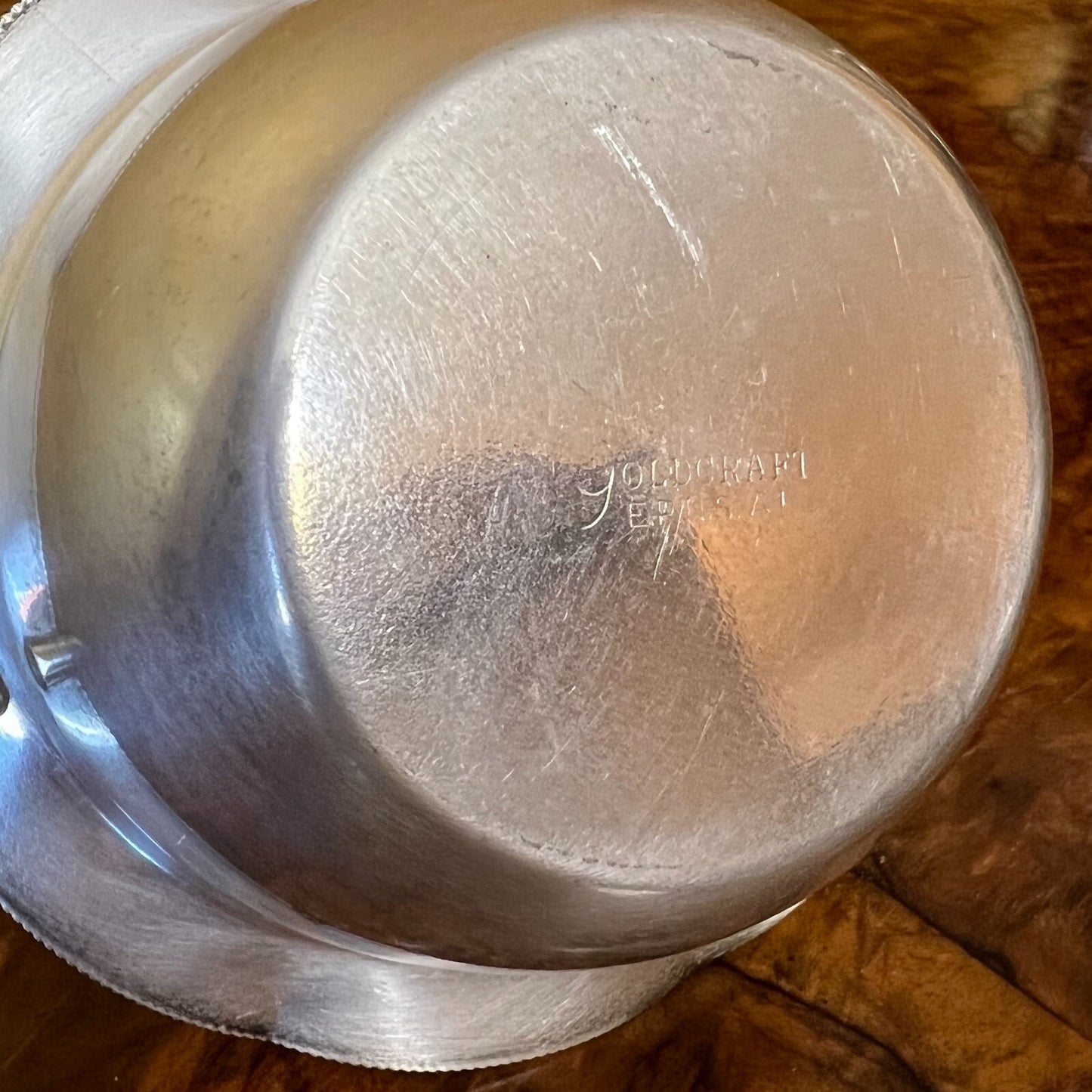 Vintage Goldcraft Sugar Bowl Silver Plate