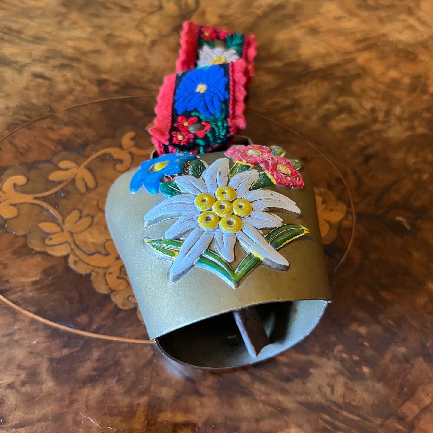 Vintage Hand Painted Cow Bell