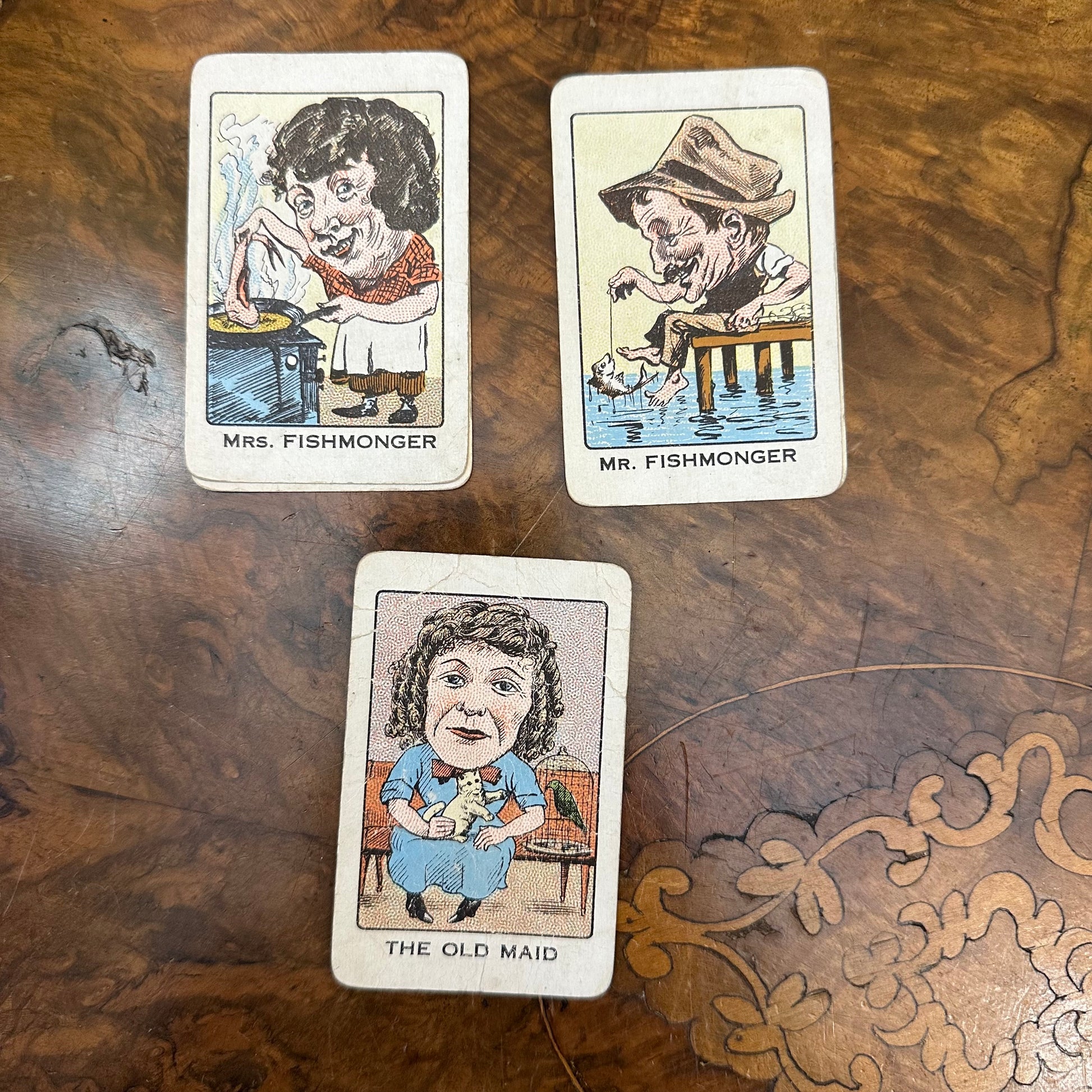 Vintage Happy Families Cards Deck