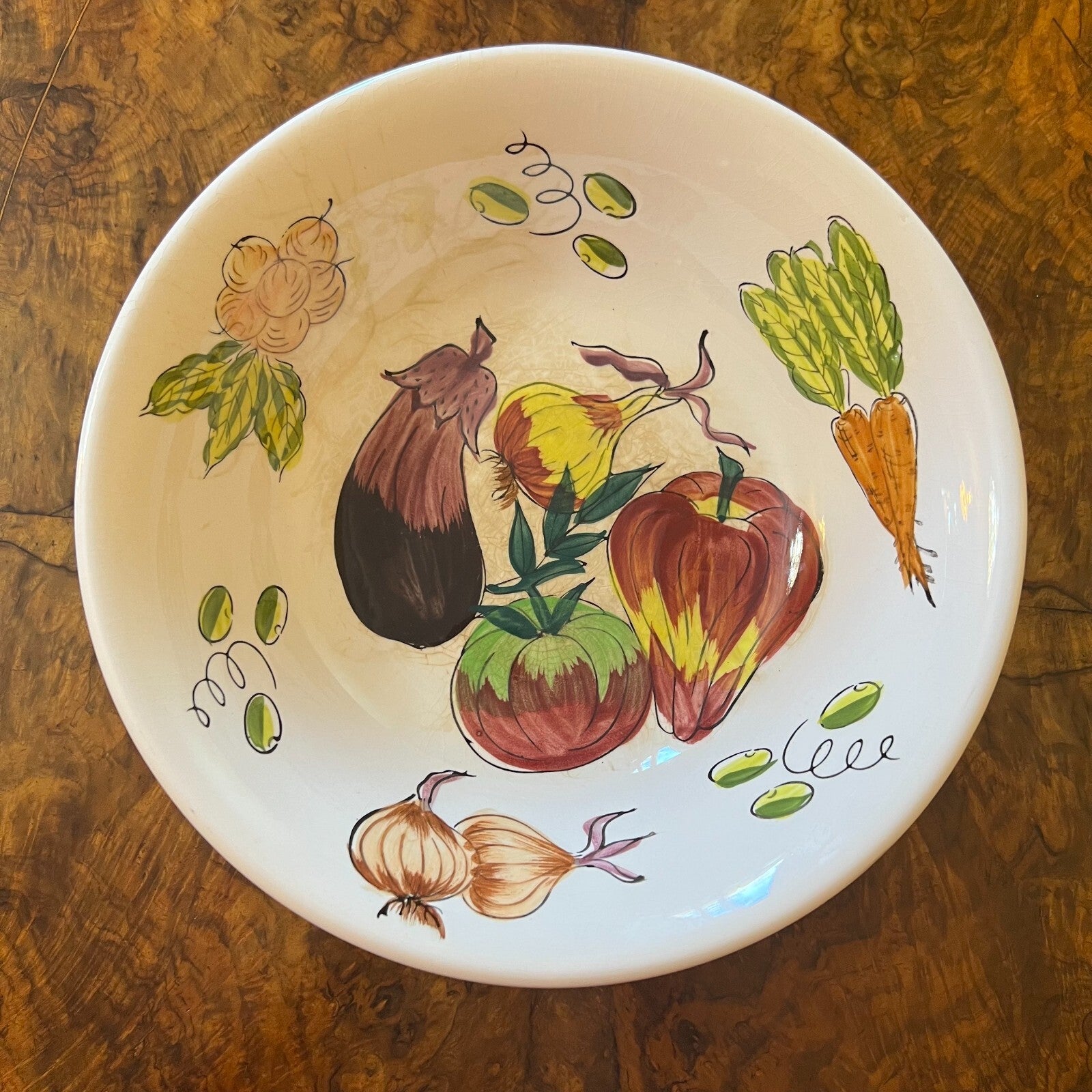 Vintage Ironstone Ware Fruit Print Bowl