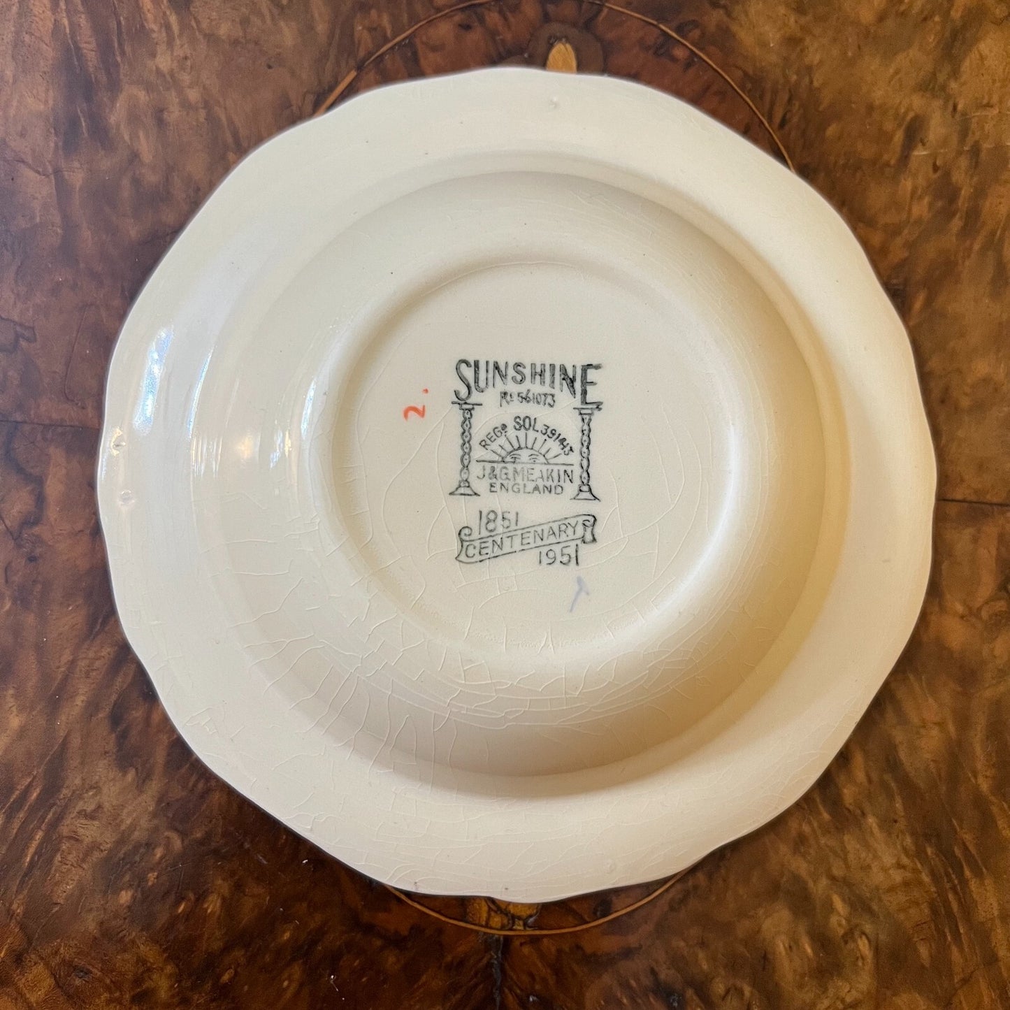 Vintage J & G Meakin Centenary Bowl