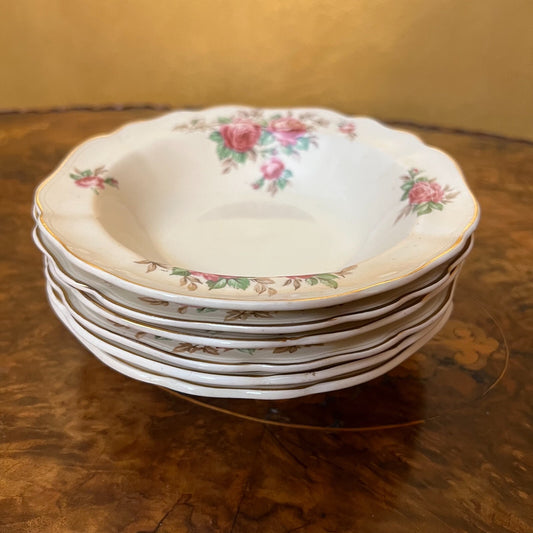 Vintage J & G Meakin Centenary Bowls Set Of Six