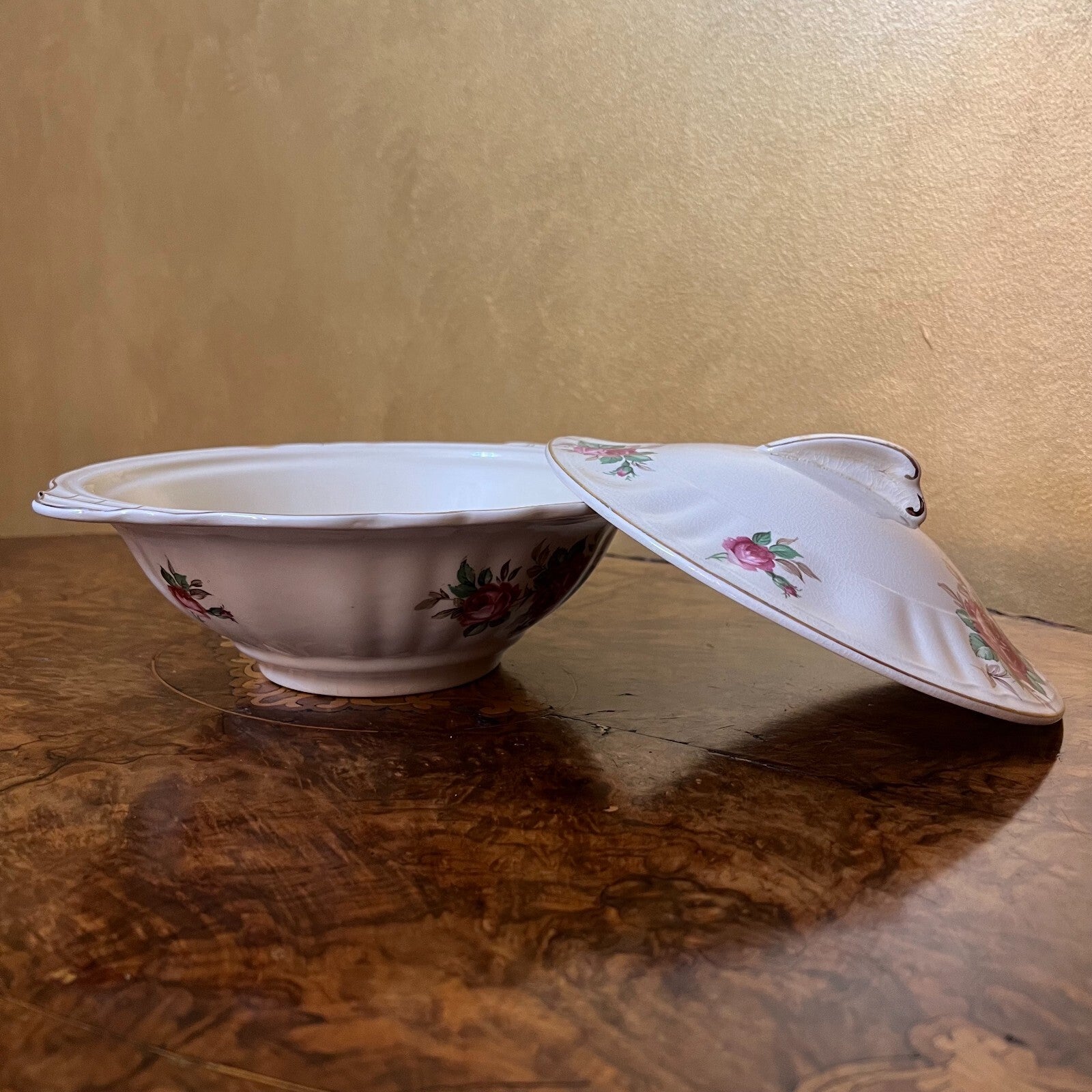 Vintage J & G Meakin Centenary Serving Bowl with Lid