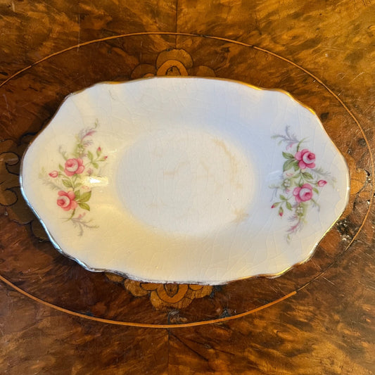 Vintage James Kent Old Foley Sweetheart Rose Small Trinket Dish
