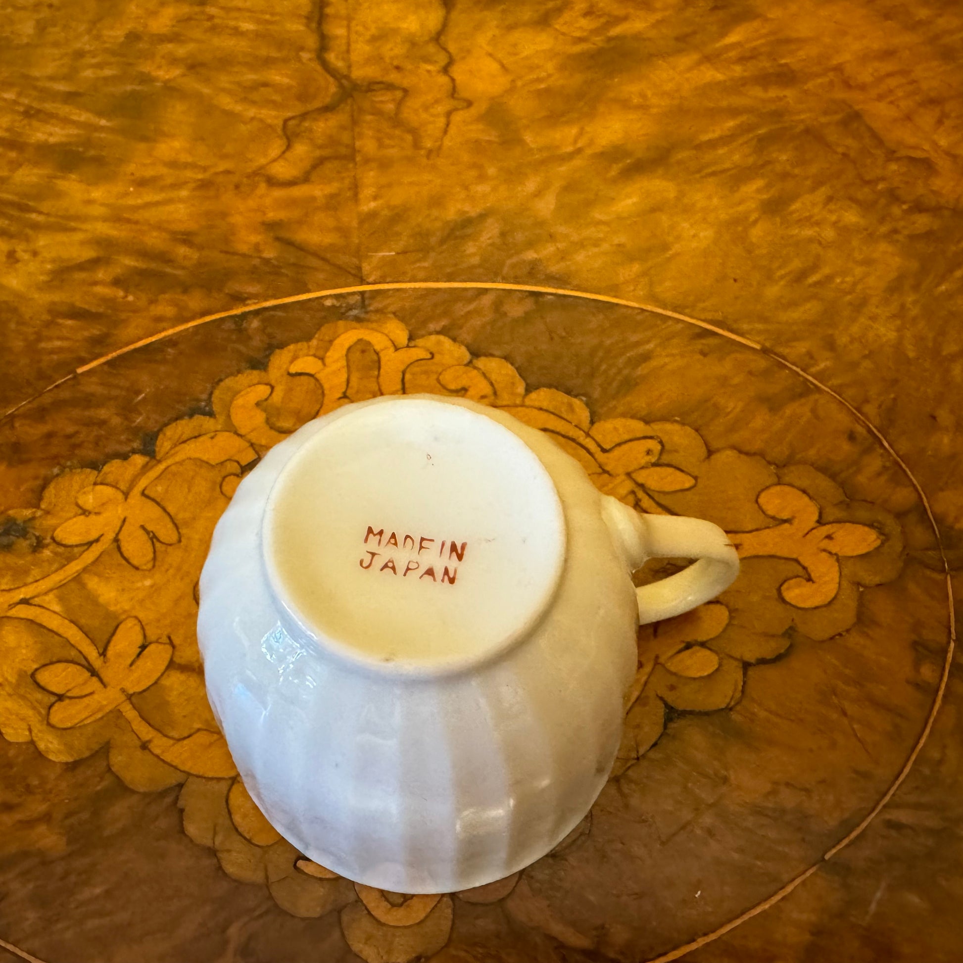 Vintage Japanese Floral Print Cup