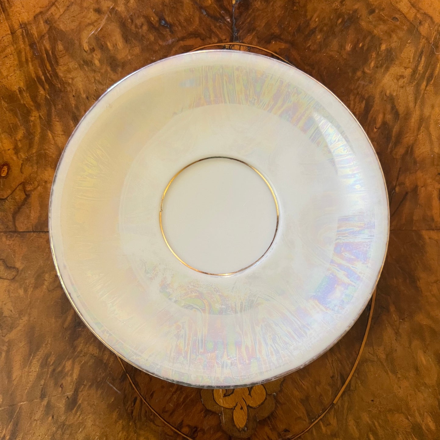 Vintage Japanese Pearl Lustre Saucer