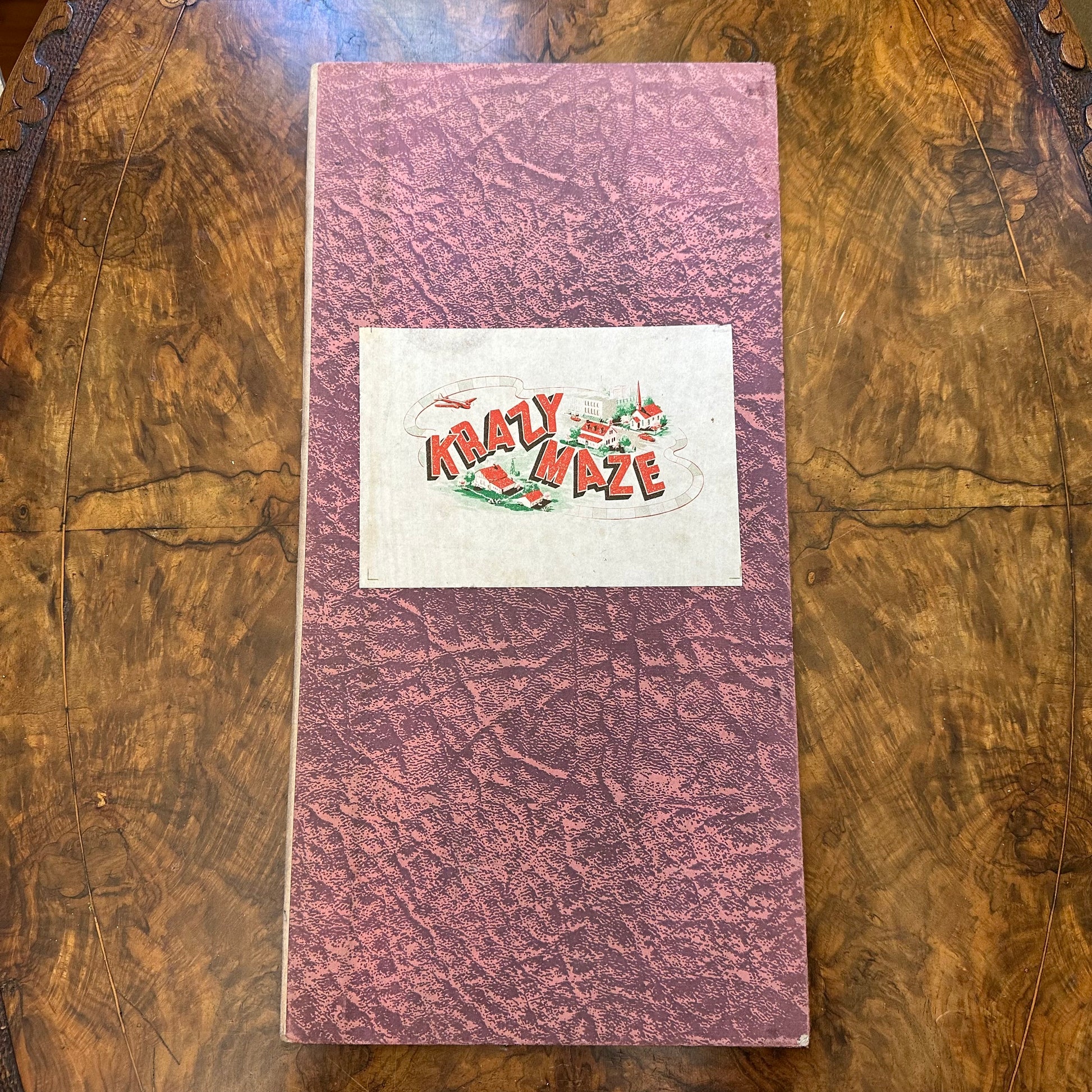 Vintage Krazy Maze Board Game Board Only