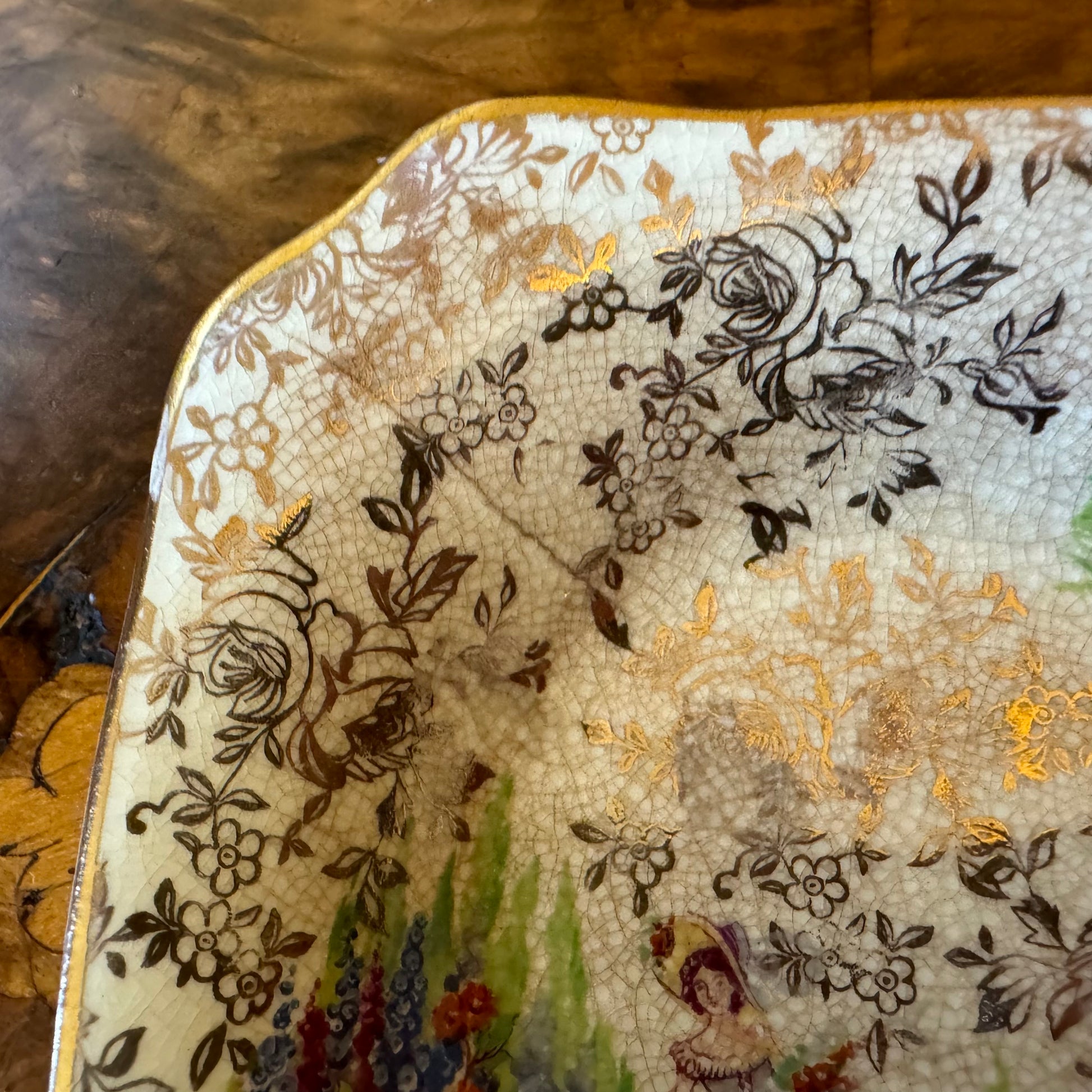 Vintage Lady Crinoline Empire Ware Dish