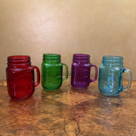 Vintage Mason Coloured Jar Set Of Four