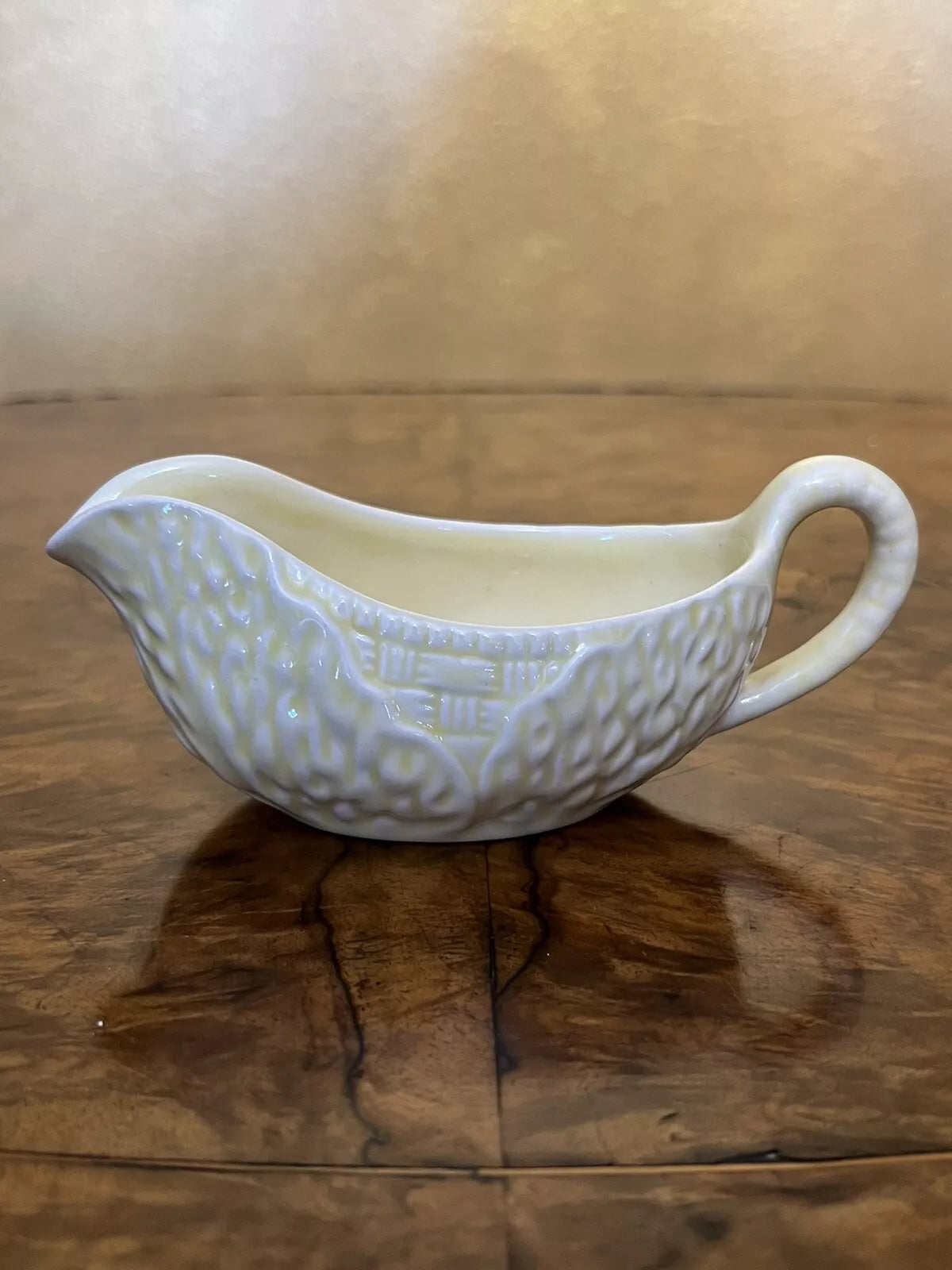 Vintage Midwinter Royal Porcelain Burslem England Yellow Gravy Boat