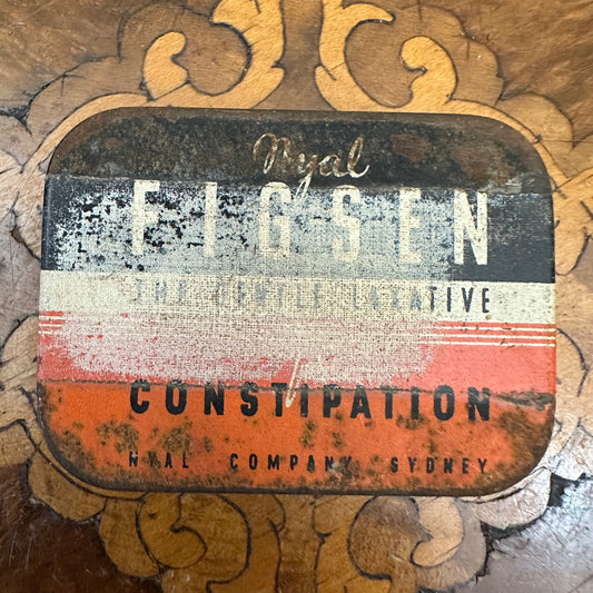 Vintage Nigal Figsen Australian Collectable Advertising Tin