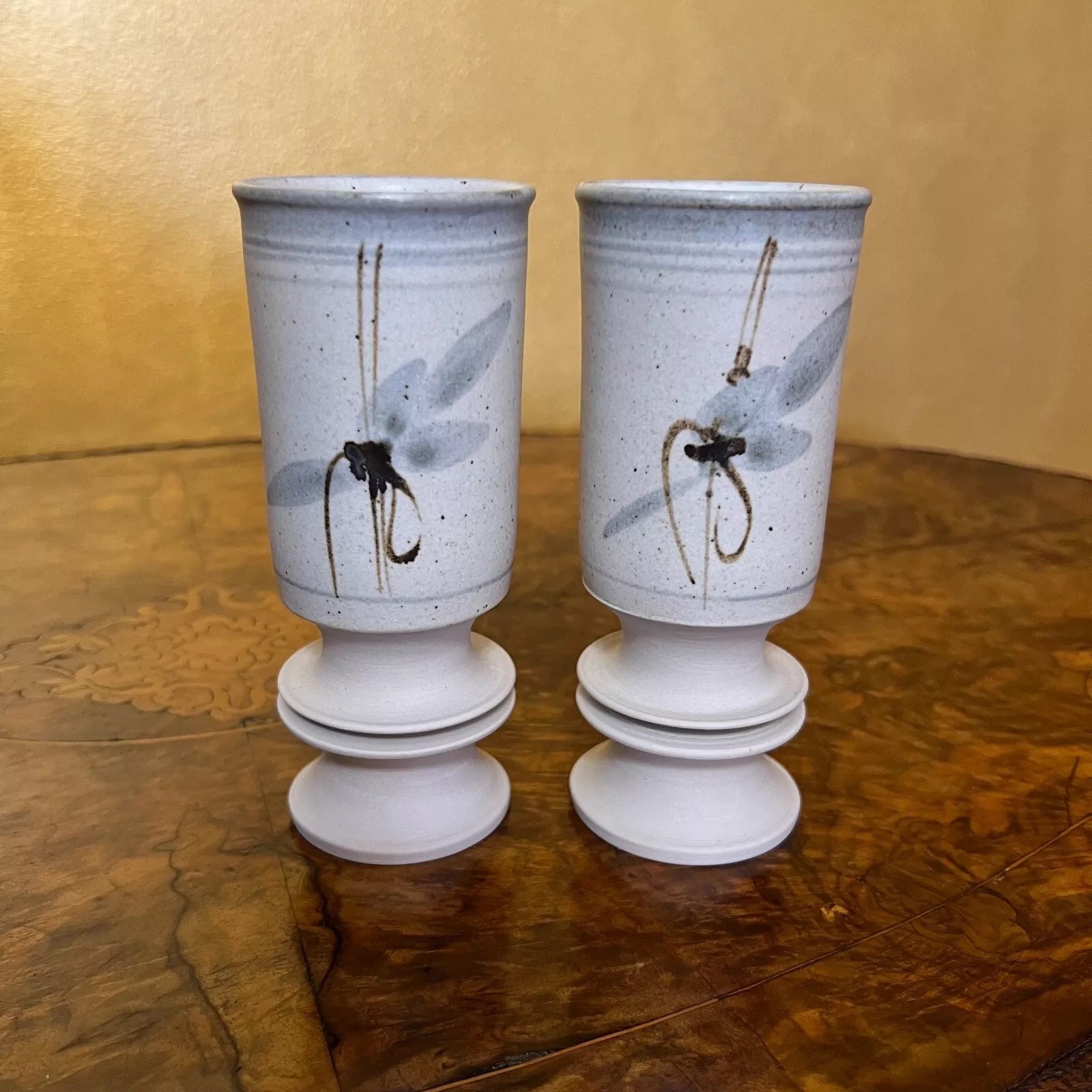 Vintage_Pair_Kenwick_Galleries_Beige_Stoneware_Column