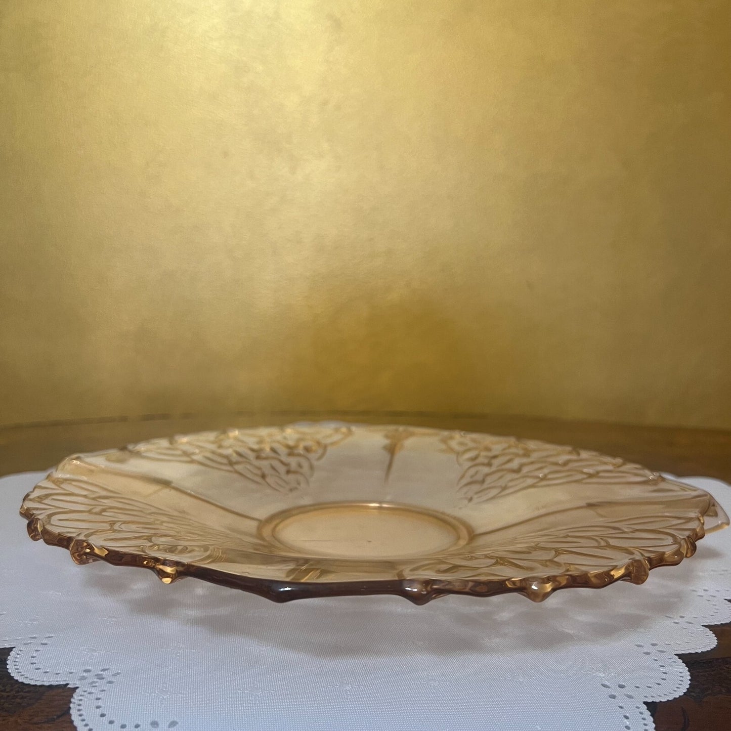 Vintage Pink Glass Tray