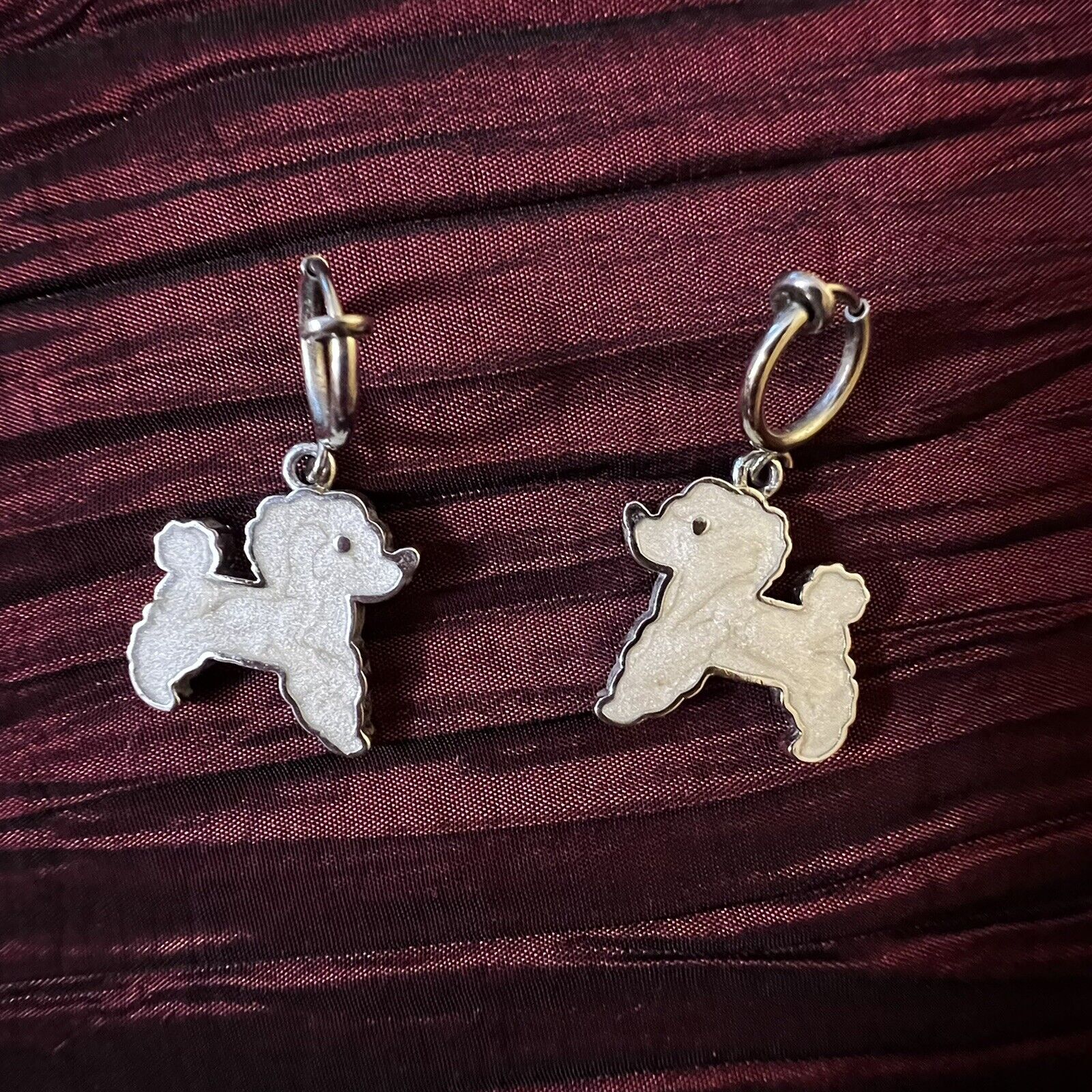Vintage Poodle Earrings