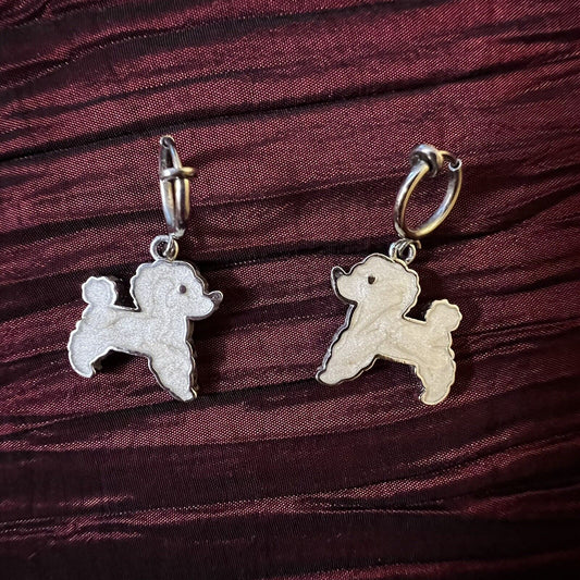 Vintage Poodle Earrings