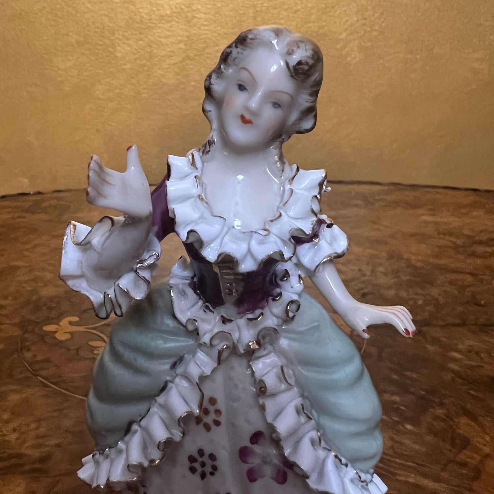 Vintage Porcelain Lady Ornament