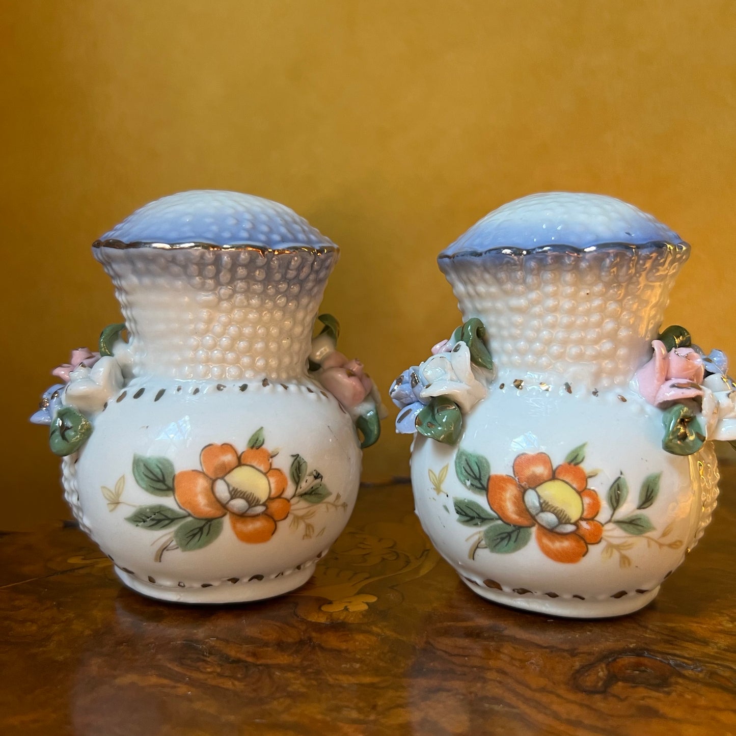 Vintage Porcelain Salt & Pepper Shakers