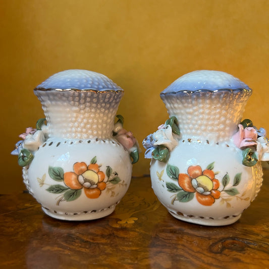 Vintage Porcelain Salt & Pepper Shakers