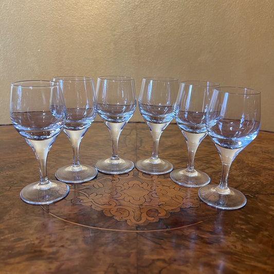 Vintage Port Glasses Set Of Six